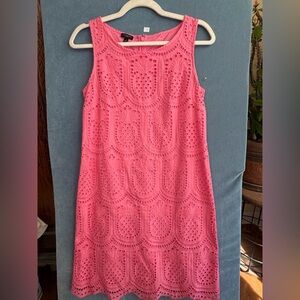 Pink Sleeveless Eyelet Dress by Talbots size 2P